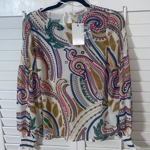 Jealous Tomato Multicolor Paisley Blouse